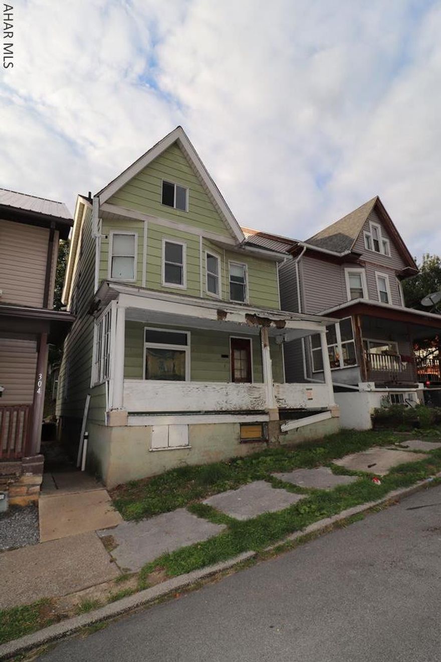 Investment potential! This 3br 1ba home is in need of some tlc. Home features a detached 14x22 garage and enclosed rear porch.