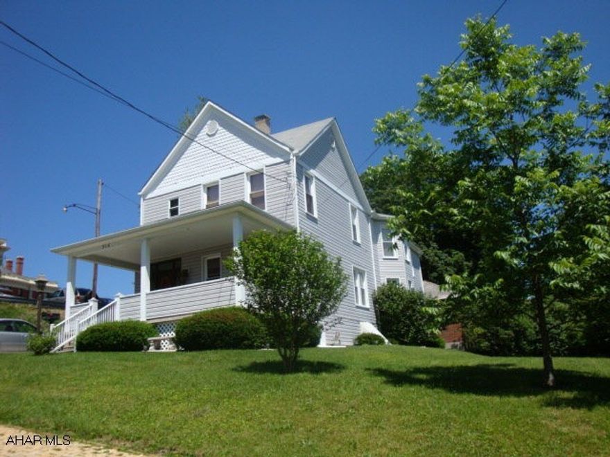 Ebensburg-Spacious 2 story, 4 BR, 1 BA, 2nd floor laundry, vinyl siding, thermo pane windows. Property being sold as is.  Buyer must pay 2% transfer tax.