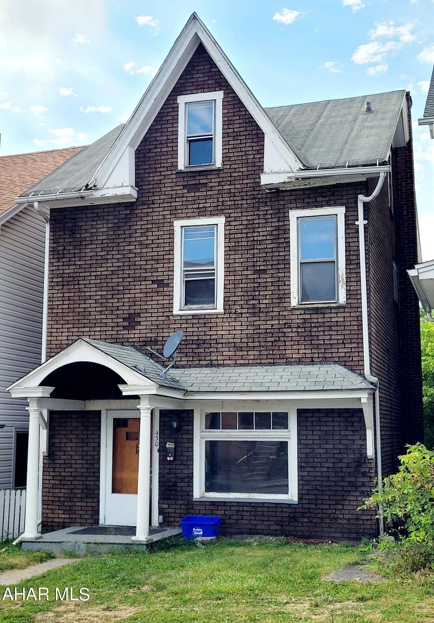 Calling all investors! Four bedroom, 1 bath home that would make a great flip project or rental after your finishing touches. There is some beautiful woodwork, arched doorways, and glass doorknobs that bring character and warmth to the house. There is a bonus sunroom on the back of the house. The finished attic is the 4th bedroom. Tons of potential!