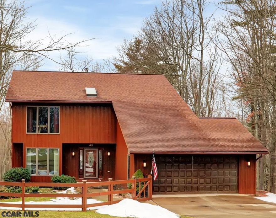 Stunning 4BR/2.5BA Contemporary W/2Car Garage Attached and A 28x38 Detached Workshop w/2 Bays situated on 1+acre & cul-de-sac. Enjoy year-round access to Ways fruit farm & just minutes from Geisinger Grays woods, I99, Penn State and State College! As you enter the Foyer into this Gorgeous home, on the first floor enjoy the convenience of the open floor plan between the L/R,D/R w/FP(wood) & Kitchen (with new granite countertops, appliances, lighting, redwood flooring, ceramic tile, and recently painted ),new  Bath, 1st Floor Bedroom w/alcove, hardwood stairs to upper and lower Levels. Upper you will find 3 Bedrooms (1-currently being used as an office), 2nd guest rm, and then of course the Statuesque Master Ensuite & More : 3D Tour: https://my.matterport.com/show/?m=jXgs1dcM51Z&mls=1