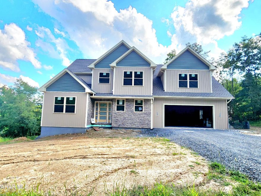 Welcome to 119 Hollow Run Trail, in the Fox Hollow Development, where luxury meets modern home design. This new construction 4 bedroom 2.5 bathroom home boasts over 3,000 square feet of finished space with a custom floor plan. Throughout the home you'll find 86 recessed lights, solid core doors, thermatru front door, and retractable hose beam central vacuum on first & second floor & outlet in garage, along with floor to ceiling Eldorado Stone wall visible on every floor. Open concept is the theme of the main floor with a foyer, half bath, bonus room for office or library,  open kitchen, dining room and living room. The custom kitchen offers soft close doors, walk in pantry with organizers, separate Island, GE Profile appliances and a pot filler above the cook top. Sliding doors take you to the Timbertech deck perfect for relaxing. A modern fireplace makes entertaining in the living room a breeze with the touch of a button. This fireplace is not only encased in stone but efficient to heat the area. The second floor offers three large bedrooms, reading nook, full bathroom with tile & wifi capabilities, laundry room and a large primary suite. The primary suite offers just under 200 sq ft, large bathroom free standing jetting soaking tub, separate tiled shower with vanity and large walk in closet with custom made closet shelving.  The oversized two car garage has wifi capabilities and leads into the kitchen. This home is currently being finished by builder, David Albright, Designs Exclusive.  Photos and information will be updated as completed. Some options may be able to be customized pending time of accepted offer. Basement can be finished for additional costs, approx an additional 1,100 sq feet with sliding walk out door. Call listing agent for your tour or more information.