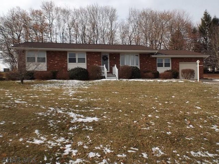 Pretty Ranch home in pristine condition...  This home is updated, flowing neutral colors thruout with beautiful oak hardwood flooring (neutral finish). Central Air with 8 year remaining warranty to new owner. Appliances are new and newer. Downsizing or starter home- this is a must see.   Heated unfinished basement would make great activity room.