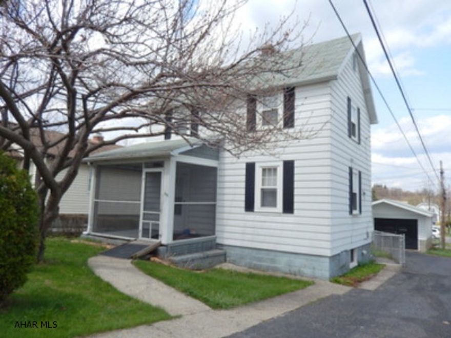 2 story in nice neighborhood includes screened in porch, fenced back yard, large garage and paved driveway. First floor: bonus room and mud room. Newer furnace, electric box and hot water heater. Roof in 2001