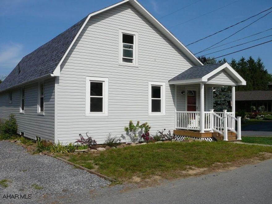 Perfect starter home - new siding, windows and interior. Roof and furnace are newer. Kitchen features maple cabinets and ceramic floor. 1st floor laundry with washer and dryer. 1st floor bedroom or den. New bath. 2nd floor bedrooms have walk-in closets.  Basement to be painted. Integral garage and corner lot.