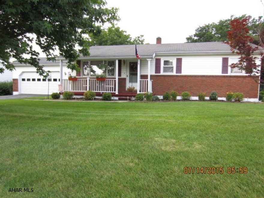 A very nice attractive ranch with 2-car garage on level lot in very desirable neighborhood. 3 Bedroom, 2 1/2 Baths, large master bedroom and bath with walk-in closet, linen closet, large vanity with double bowl sink, make-up area and dressing area.  Nice family room and work area in basement.  New oak kitchen cabinets and laminate tops.  All appliances stay including washer and dryer.  A very clean and neat home.  In move-in condition.