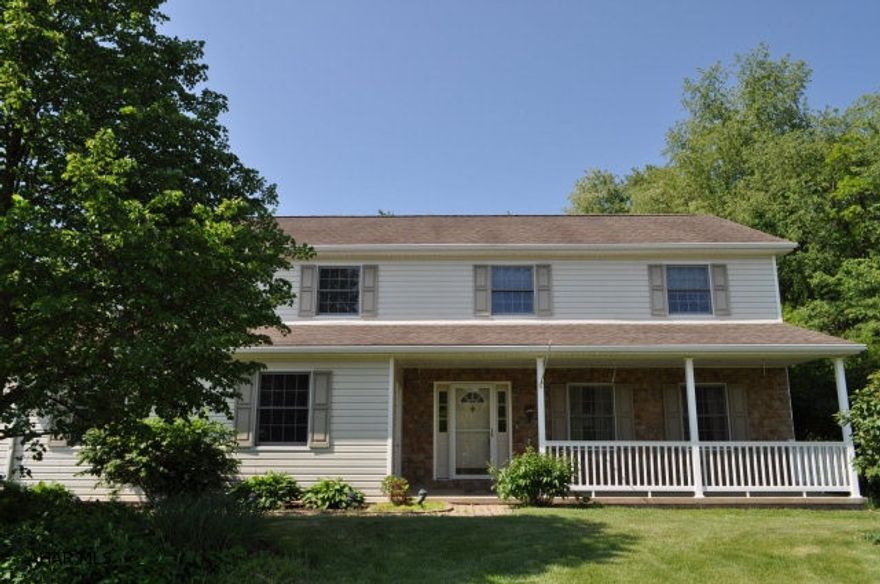 2 STORY 5 BEDROOMS 3.5 BATHS 2 CAR INTEGRAL GARAGE PLUS 1 CAR DETACHED GARAGE WITH WORKSHOP 2ND FLOOR STORAGE. THIS HOME IS SET ON 1.7 ACRE LOT, BEAUTIFUL SUN ROOM WITH WOOD BURNER, DECK WITH SUN-SETTER AWNING. VERY PRIVATE SETTING LEVEL LANDSCAPED LOT FINISHED BASEMENT WITH 1/2 BATH BORDERS THE STATE GAME LANDS. HOME WARRANTY IS INCLUDED FOR