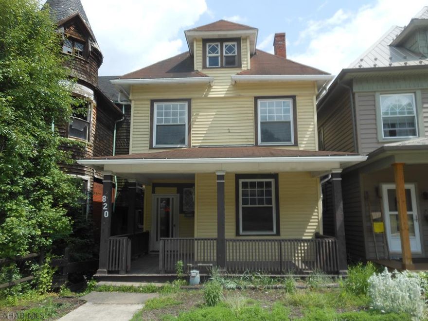 This is a Fannie Mae Homepath property. This is a two story home in Tyrone borough. This home as a 2 car detached garage in the rear for parking. Nice rear fenced yard and walkout basement for convenient rear access. The main floor features a foyer, den with fireplace insert, dining room, kitchen and half bath. The second floor has three bedrooms and a full bath. The master bedroom has a walk in closet that could be converted to a small office space. The attic has walk up access and storage. There is gas forced air heat with ac. With some custom touches, this house could be your home.