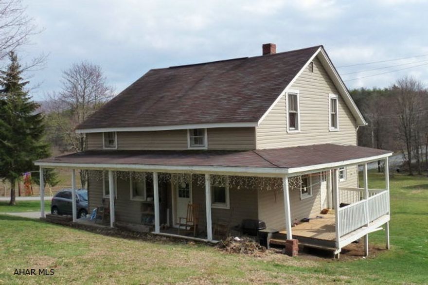 Newly renovated 2-story 3BR/1BA home in a country setting on 6.2 acres of fields and woods with a small stream. Exterior renovations: new vinyl siding, shutters and covered side porch/railing. All new kitchen with appliances, countertops, sink/faucet; fresh paint and beautiful pine board floors throughout hi-light the interior renovations. Included is a new 16x32 stable and storage unit with electric service. This farmette is move-in-ready for your life in the country. Animals welcome!
