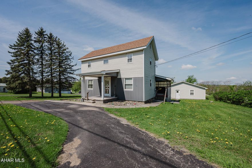 Here is a well maintained home the Cambria Heights School District. This 4 bedroom, 2 full bath home has a traditional layout and a detached 3 car garage and sits on a .5 acre lot. Well water and septic, propane gas stove, a side porch that you could open up for great views of the West! Bring your imagination an make this your new HOME!