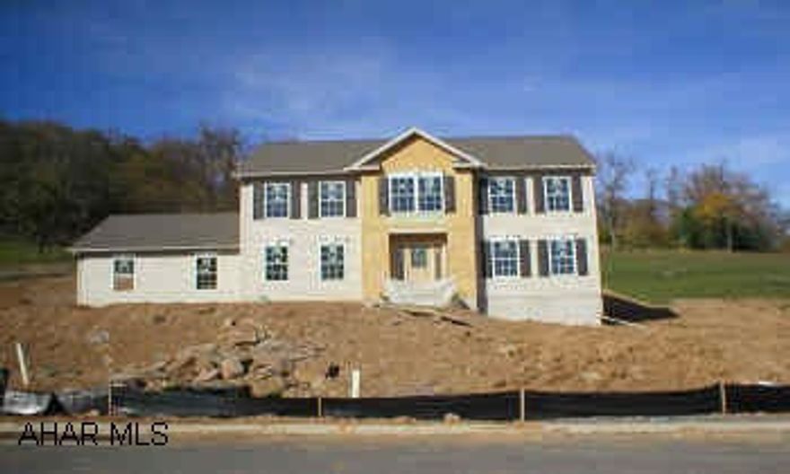 Pleasant view Estates Take Newry Lane to Hamer Lane make left to Teds Way make right 4th house on right. Two story with stone center section. New Construction 2351 sf Two story 4 bedroom 2.5 bath first floor laundry side entry garage deck.