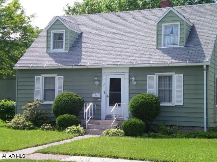 Cute 4 B.R. / 2 BA. Cape Cod, Close To PSU Campus.  Hardwood On 1st Floor, Cherry Cabinets In Kitchen.  Furnace & A.C. 8 Years Old.  All But 3 Windows New.  Roof Approx. 8 Yrs Old.  Off Street Parking.