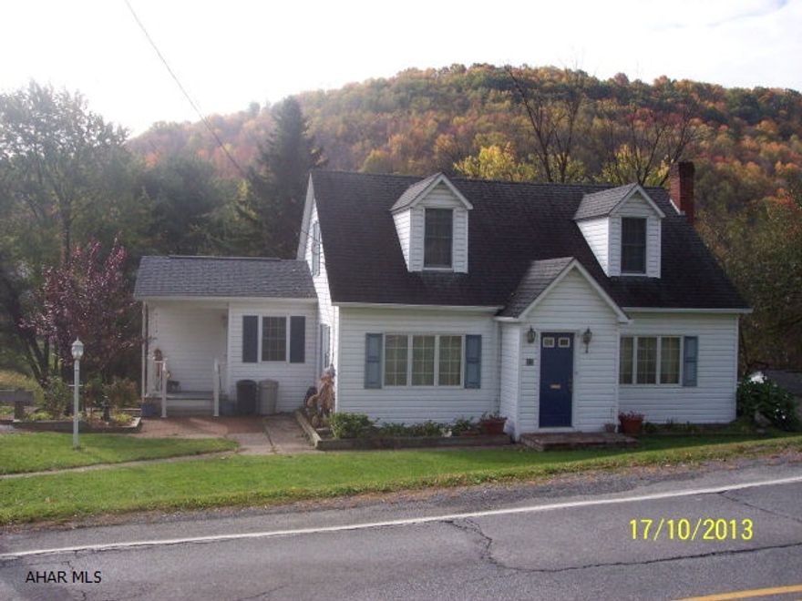 Cape cod style home on 0.43 acres with stream in back yard. 3/4 bath, laundry, and finished room in basement are part of newer addition. High ceilings in basement with additional 3/4 bath, potential to be finished.