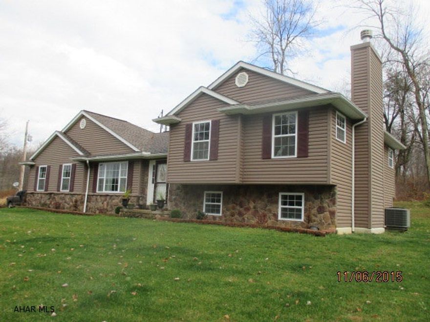 Move right in to this beautiful multi-level home on 4 private acres in a great country setting. Home consists of 4 bedrooms including a master bedroom and bath, family room with wood burning fireplace insert on lower level and rec room in the lower basement with access to garage.  Too many features to list.