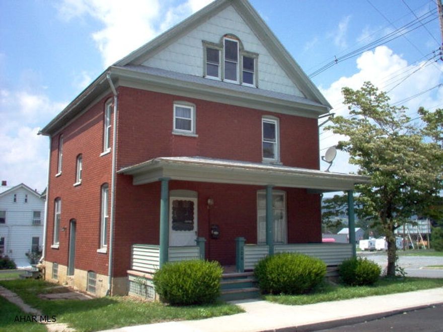 Brick house in Martinsburg with great potential; Good Mechanics, Central Air, Corner Lot, Pocket Doors, needs some cosmetic and finishing work.  Property being Sold AS-IS, Where Is