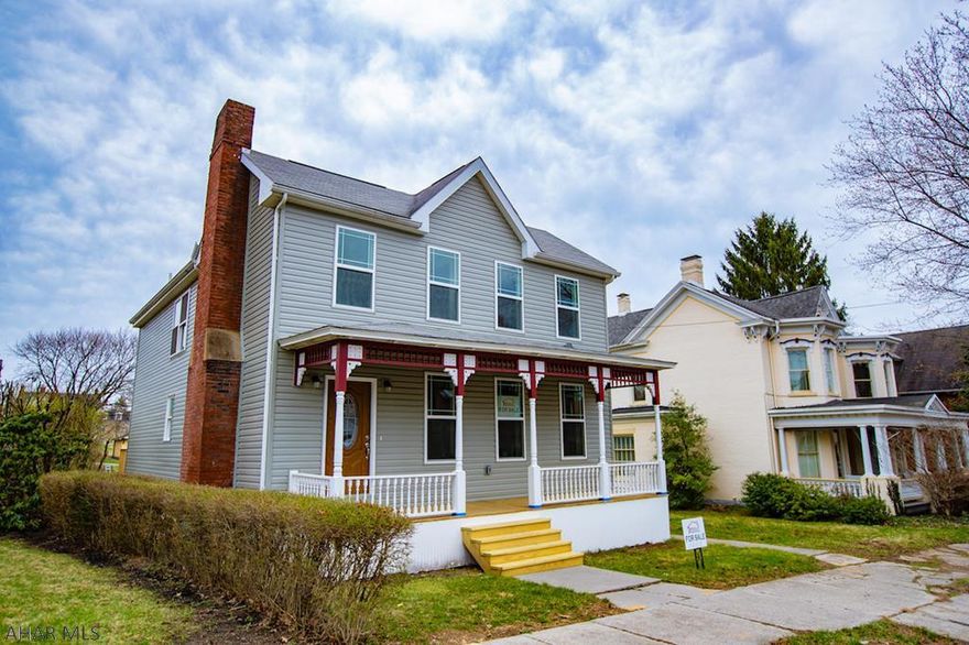 Completely renovated home in the Borough of Hollidaysburg. This home sits on two lots with off street parking. It has been completely renovated down to the studs. The basement has been dug out and poured with new concrete to create a plethora of storage options. Equipped with a huge master suite this home is borough living at its finest.