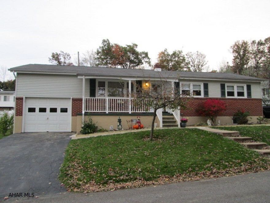 One story living at it's finest. This home has all the quality updates. The new kitchen features solid custom oak cabinets and all the appliances included. The open floor plan has a large living room that flows into the formal dining area and kitchen. Hardwood floors throughout. All lighting fixtures are updated. Private bonus room with hot tub included. Private location near Penn State Altoona Campus. Reassessment taxes go down $1683. Gas hot water heat plus heat pump.