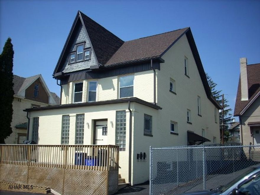 4 unit apartment building near Penn State Altoona Campus. Completely remodeled, off street parking, new roof, windows, brick sided, updated kitchens & baths. Call for more details. $27,900 is the gross yearly income. Tenants pay own utilities.