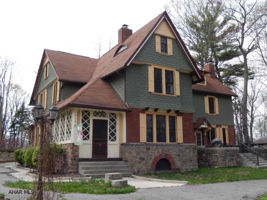 Location, Location & Character!!Unique turn of the century home! Unique setting! Lovely secluded 5 acres ... yet close to everything. This large beautiful home is one of a kind. It features large rooms, refinished wood floors, 3 fireplaces (one is a Chipendale). Family Room, Office and Laundry RM on the first floor. The second floor features 3 very large bedrooms, nursery, and spacious lounge area. The spacious level grounds include pavillion, flower gardens, barn/garage, chicken coupe... so many possibilities including horses. Some updates include: Newer windows, hot water heater, oil furnace, coal furnace, fireplace wood burning inserts with blower, insulaion and stainless steel appliances. This home was updated with the period in mind. Just Stunning. Must see!!!