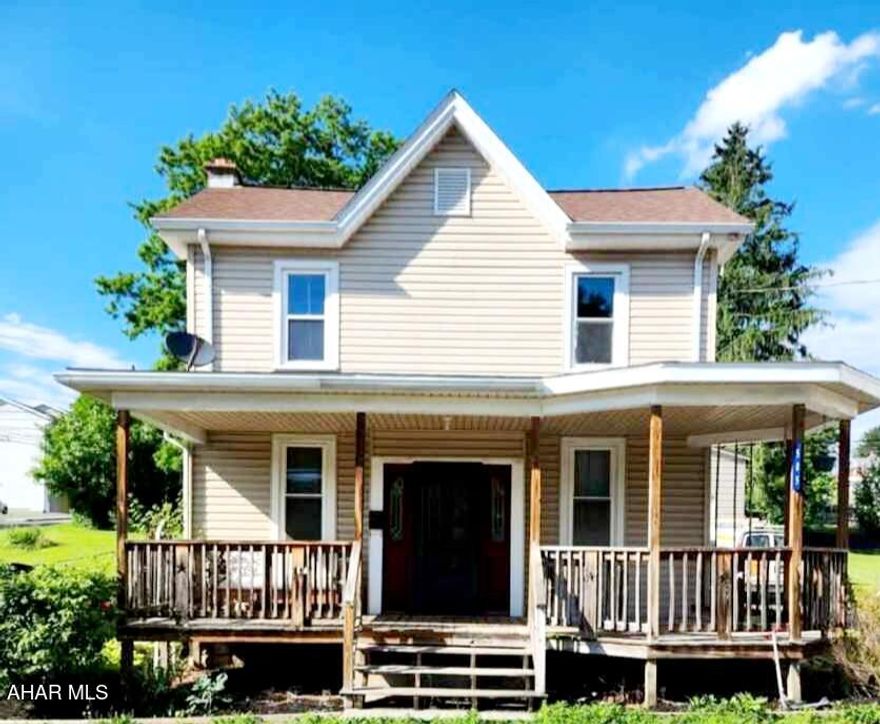 Welcome to 505 Poplar Street in Roaring Spring. This 3-bedroom 2-bathroom home offers many upgrades since the seller owns the home, including a roof, siding, windows, a furnace, a porch, a heat pump, new electric wiring, and a panel: new doors, trim, drywall, and 30x60 detached garage with a lift. The first floor offers an updated kitchen, laundry room, living room, dining room, and bathroom. The second floor offers three bedrooms and a full bathroom. The 30x60 garage was built in 2023, offering any hobbyist plenty of space. The garage is heated with propane and has a lift. Call listing agent for more information or your private tour. Currently tenant occupied 24-hour notice required.