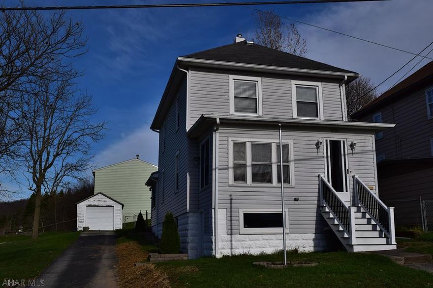 Renovated and ready to move into 3 to 4 bedroom home on a large double lot in Portage Borough. With laundry and a full bath off the bonus room which could be used as a master suite makes this home perfect for one story living. The finished walk up attic could be made into one or two additional bedrooms. Sewer line updated.  Don't wait, this home is ready to go. Call listing agent for a private showing.