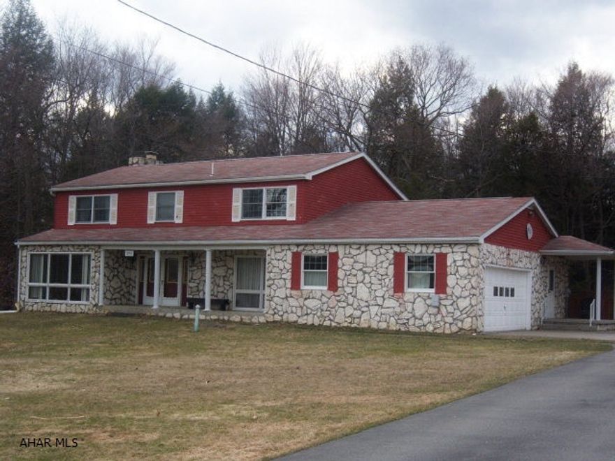 2.2 acres of country living. Spacious 4 bedroom. Great natural lighting throughout. Huge living room & family room. Two pellet stoves keep the home warm and cozy. In ground pool, utility shed, 2 car garage. Many nice amenities with this house.