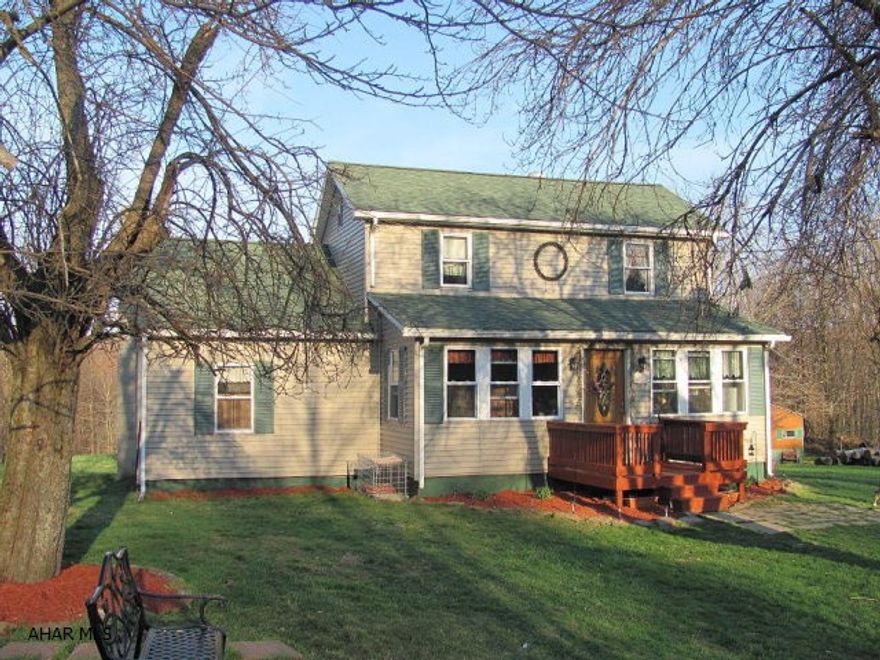 Blacklick Township- Secluded describes this 2 story vinyl sided 3-4 BR home on almost 1 acre, surrounded by acres of Christmas trees. Oil HW heat. Sit and watch the wildlife from the large rear deck