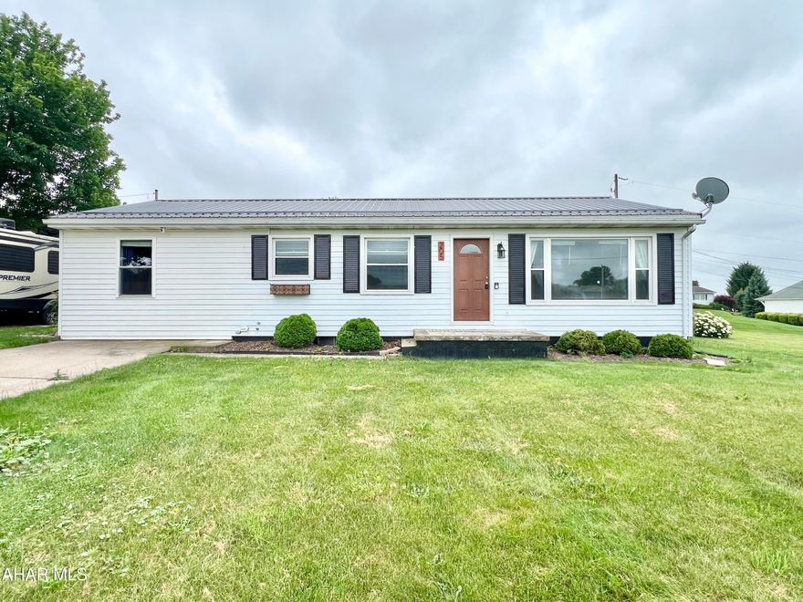 Well-maintained ranch home nestled in the Northern Bedford School District. This home offers a nice floor plan with 3 bedrooms, 2 baths, an eat-in kitchen, and living room all on the main floor. The partially finished basement includes a recreational room, laundry room, and additional storage space. Outside, you will find an oversized detached garage, rear patio, and nice level yard.