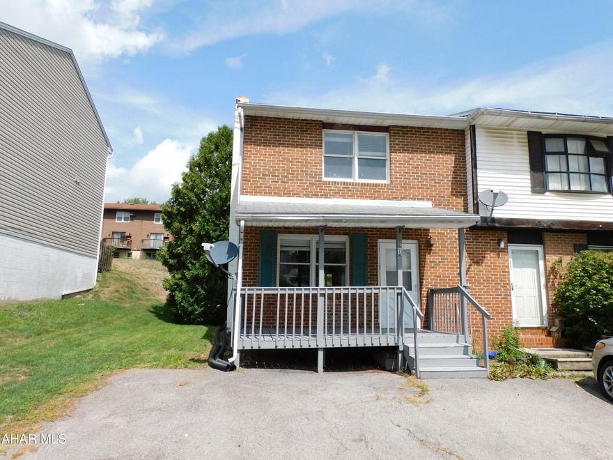 Nice Townhouse in the Hollidaysburg School District. Eat-in kitchen with a center island and new LVP flooring. Spacious living room. 2 bedrooms and 1 bath. New Paint throughout most of the townhouse. Basement could be finished to make a 3rd bedroom or a family room. Here is your chance to purchase an affordable property instead of renting!