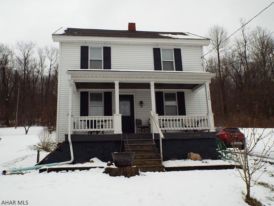 This charming 3 bed, 2 bath home in the Claysburg-Kimmel School District is move in ready and just waiting for you to make it your own! This home has a modern kitchen and updated baths. First floor bedroom could also be used as a home office/computer room. The upstairs bedrooms are large and roomy. Second floor laundry is so convenient!  It has a beautiful front porch and plenty of space for outdoor entertaining! With a FULL PRICE offer, seller offering up to 6% in seller's assist and a 1 year home warranty from America's Preferred Home Warranty. Don't miss out on your opportunity to own this amazing home. Contact the listing agent today to schedule your private tour.