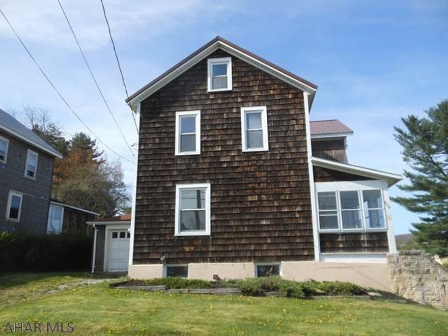 This is a Fannie Mae Homepath property. This is a two story home in Patton Borough. This home has a large lot with a total of 0.32 ac and off street parking. The home has a 1 car detached garage and a patio area in the rear. The first floor features a living room, dining room, half bath and kitchen. The second floor has three bedrooms and a full bath. With some work, this house could be your home