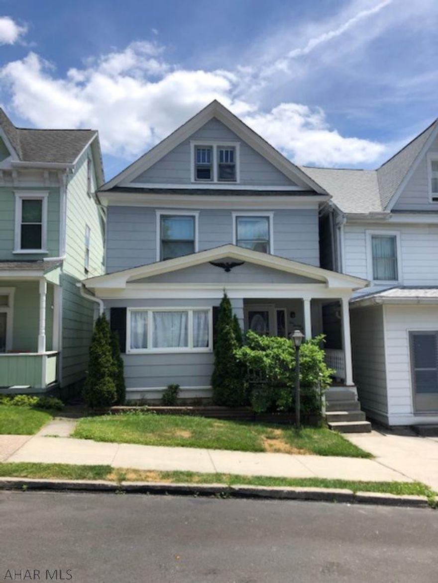 This large and extremely well maintained home offers off street parking and includes all appliances.  The large foyer features a decorative fireplace and built ins, would make a great office space, the spacious living room connects to the dining area.  The large kitchen has plenty of cabinets and counter space with a bar area for eating.  Laundry is also on this floor.  The second floor features 3 spacious bedrooms all with nice closet space and the full bath.  The 3rd floor finished attic can be used as a bedroom or additional family spac3e, it has a walk-in closet.  Very clean house would qualify for VA or FHA loans.