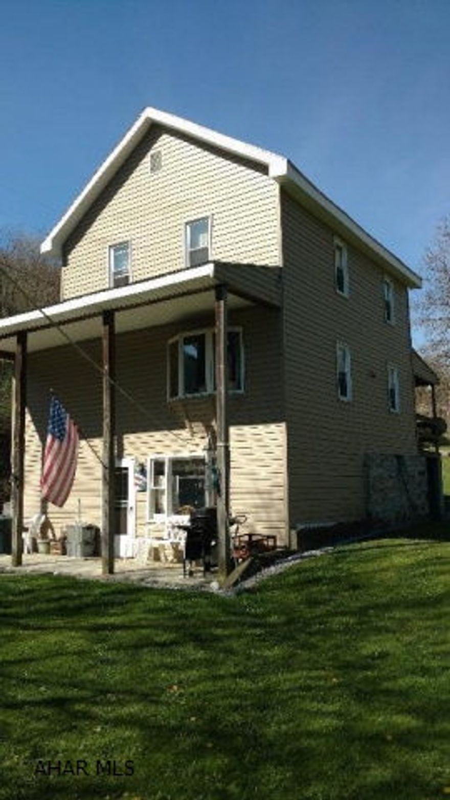 Spring Cove School District 2 bedroom 2 bath home on 8.71 acres! This home has had many updates throughout including: new well pump, new siding, new windows, and new hot water heated. Off the kitchen is a wood burner primarily used to the heat the home. The acreage was previously used for goats and horses and includes a section of fenced in pasture and a lean to. The detached 2 car garage has a lot of storage and also can be used as a workshop. Call listing agent for your showing.