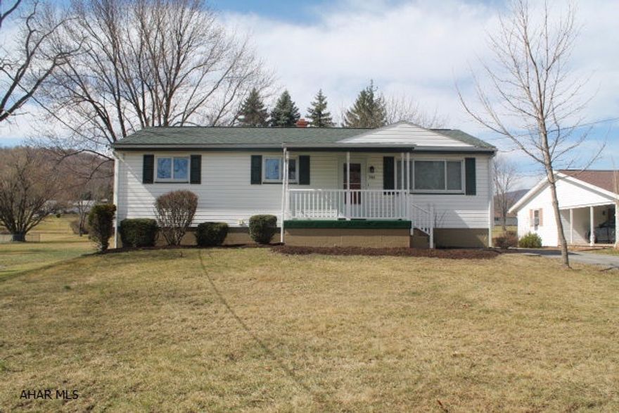 Charming Ranch style house with partially finished basement on 3/4 of an acre located in the Eldorado area of Logan Township. This house has been updated with new kitchen cabinets and flooring, 200 amp electrical panel, and fresh paint. The basement is newly drywalled and painted with new carpet. The living room and bedrooms offer original hardwood flooring. There are stainless steel appliances and a large shed as well as a 2 car detached garage. The front porch was also reconstructed with new railings. Agent owned.