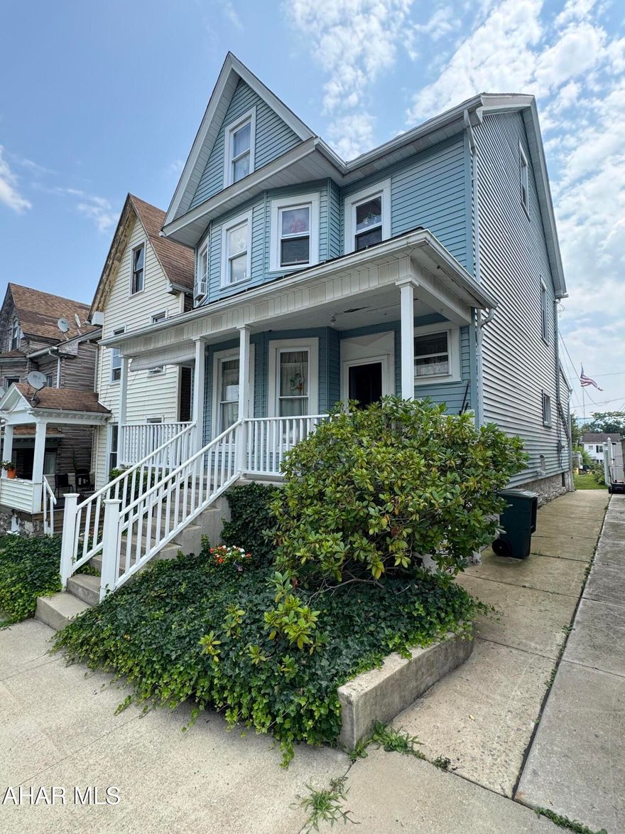 Welcome to this charming 3 bedroom, 1 bath home that has been very well maintained. The living room has plenty of room for family with the most beautiful windows! Fall in love with the dining area and gorgeous fireplace. Second floor has (3) bedrooms and (1) full bath. Attic could be finished for extra space or extra storage! Plenty of room for the kids/pets to play out back! Call listing agent to tour! Priced to sell!