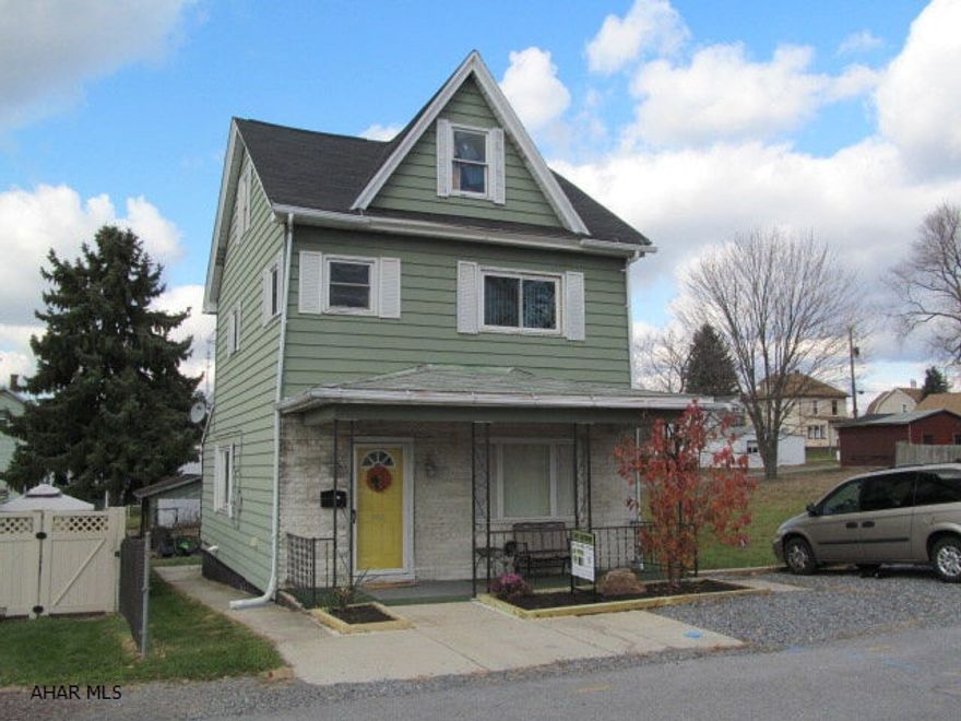 Great starter home in a convenient location, close to everything and on 5 city lots!  This 2BR, 2.5 bath has HW floors, updated kitchen and bath, first floor laundry & central air.  Large windows on 1st floor allow an abundance of natural light. Lower level has been partially finished into a playroom. Large closets for plenty of storage.