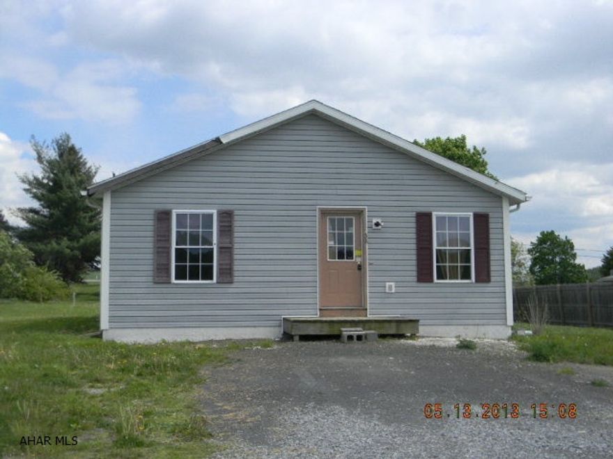 Newer 3 BR/1 BA ranch with open floor plan. Public water and sewer. Ideal for retired couple or small young family. Offered AS-IS. Available immediately.