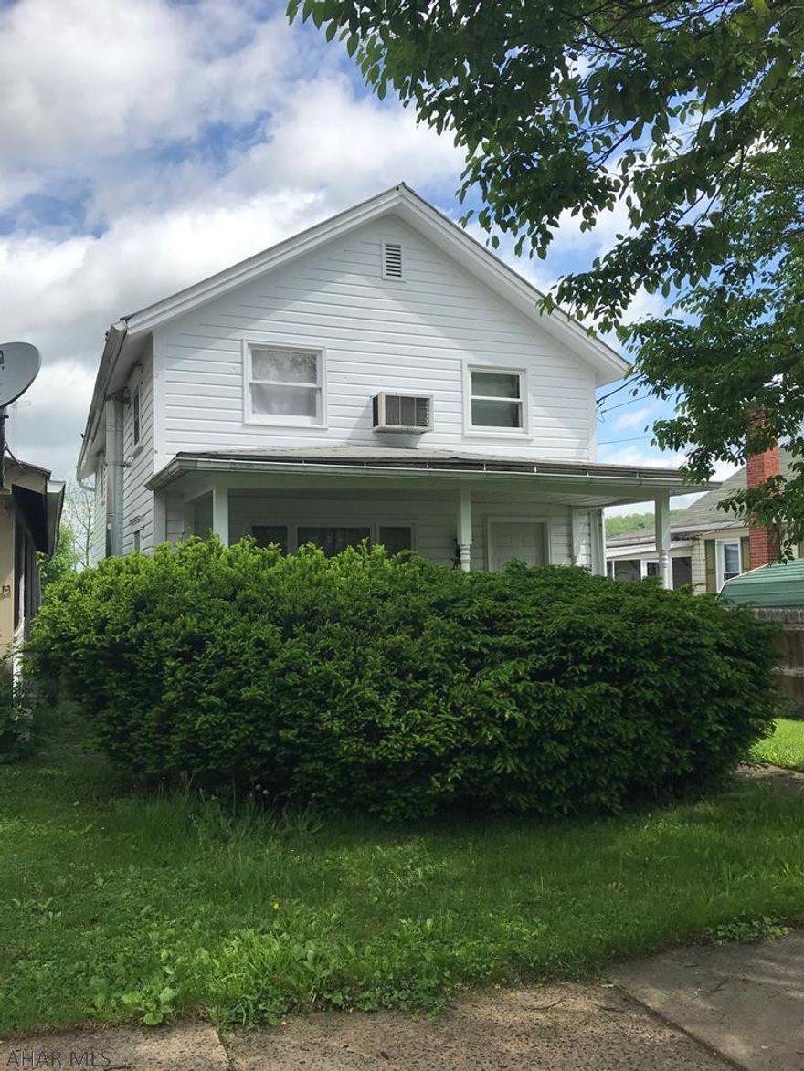 Sold as is. Investor needed property. Nice location close to downtown on quiet street. Exterior in good shape.