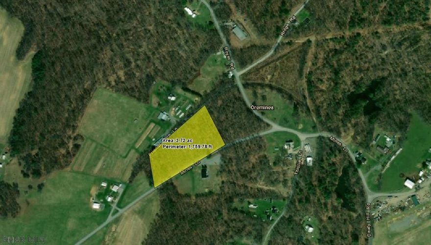 Spring Cove SD,  3.7 acres.   Level, wooded lot, along township road.  Seller is selling two lots totaling 3.7 acres. One lot is 1.7 acres the other is 2.0 acres.  Seller would prefer to sell both lots for one price but will consider offers on a single lot.  These lots are the final two lots of a subdivision.  Lots are Perc tested, electric is across road, phone service is underground and runs along the front of the lots.  Buyer is responsible for all permits, design, installation/construction, excavation, equipment, wire costs with extending, obtaining & connection to any and all utility services or septic systems.  One of the owners is a licensed real estate broker in Pennsylvania.   Taxes to be determined at settlement.  Deed restrictions apply.  Photo of lot location is approx.
