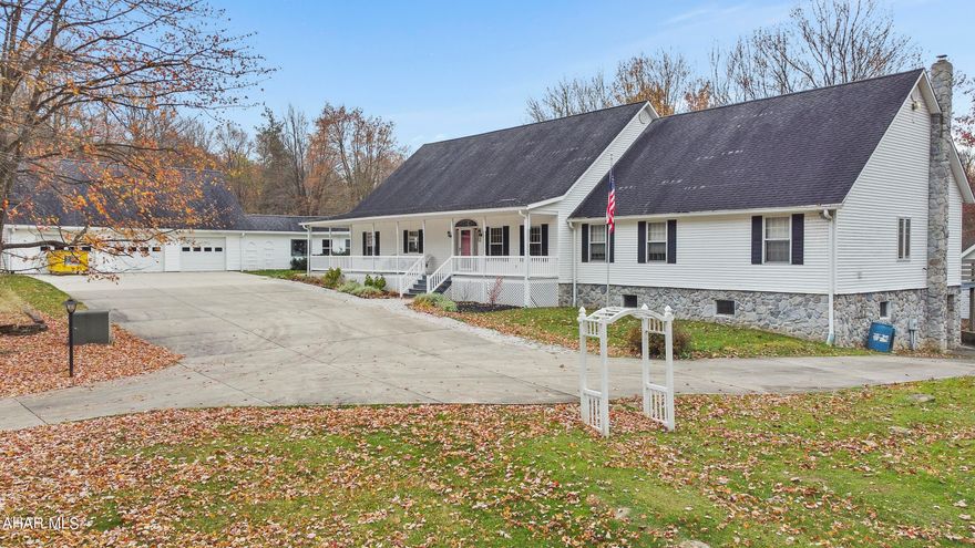 Impeccable property for sale! By appointment only, come visit 581 Saddle Club Road in the Forest Hills School Districts. This stunning custom home boasts an ideal location, just 5 minutes from the Windber Country Club, adjacent to over 700 acres of huntable land, and in close proximity to a fantastic Horse Club. Situated on approximately 11.5 acres, this property offers ultimate privacy and luxury. The exterior features impressive amenities such as a 3-car attached heated garage, an additional 3-car detached heated garage with a finished loft, a picturesque spring-fed pond, a professionally maintained apple orchard with an irrigation system, a natural spring, an inviting inground heated pool, and much more. Step inside the main floor, where you'll be greeted by a grand foyer adorned with beautiful Italian tile. The main floor includes two guest rooms with walk-in closets, a full bathroom, a master bedroom with an en-suite and a spacious closet, and a versatile dining room that can easily be used as a fourth bedroom. The home also offers a formal living area with brand new flooring, an office with access to the 90-foot rear deck, and a fully custom kitchen boasting ample cabinetry. The kitchen seamlessly connects to a sunken 20x20 living area, featuring a unique 'Tulikivi' wood-burning stove that can efficiently heat the entire home or be used for cooking. Additionally, there is a dining area adjacent to the kitchen and a convenient half bath for guests. The basement is partially finished, providing plenty of storage space or the potential to create an incredible retreat. This property truly stands apart from the rest, with its exceptional features and one-of-a-kind charm. Don't miss out on this extraordinary opportunity! Contact the listing agent today for more information and to schedule a visit.