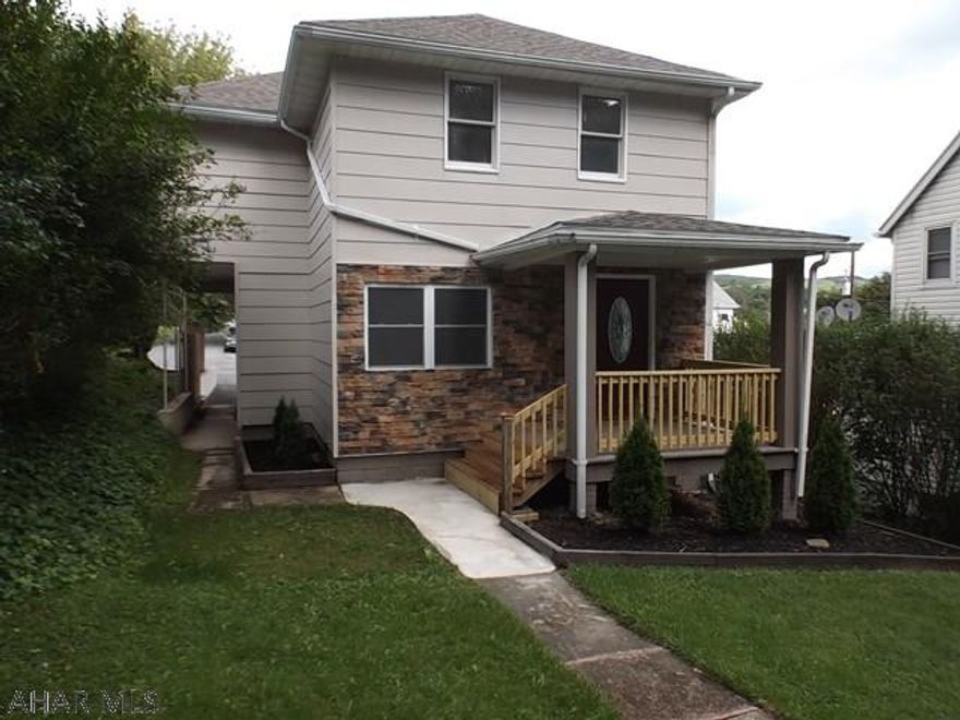 Beautifully remodeled two story in quiet area, yet close to all amenities.  New roof, furnace, electrical, flooring, kitchen, bath, drywall.   Crown mouldings in most rooms, most windows are new vinyl, newer water heater.  Large deck for summer fun, newly blacktopped offstreet parking at rear of the home.   Current tax assessment assigned PRIOR TO RENOVATIONS.  Lockbox on rear deck door.  Its best to park in the rear (Oak Avenue).