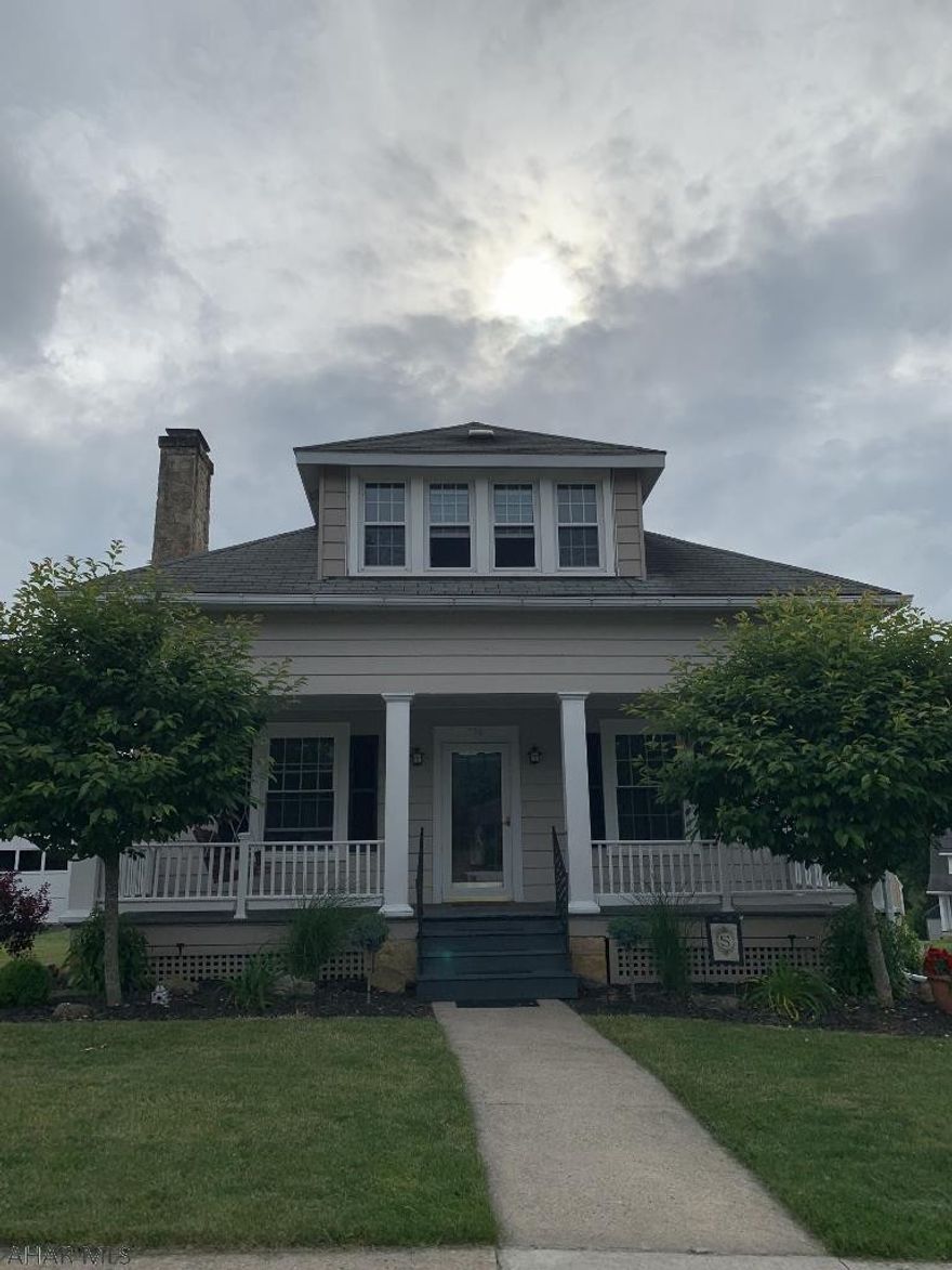 Updated and superbly maintained Bungalow on quiet street. Three bedrooms, two full baths with ample storage space, hardwood floors, stone fireplace and finished basement. Beautiful woodwork and trim throughout. Covered front and back porches for evening sitting. New windows and carpet and newer water heater. Fenced yard that would be great for kids or pets! And a 2 car garage and paved drive. Walking distance to town, close to schools, Bedford Springs and historic downtown Bedford.