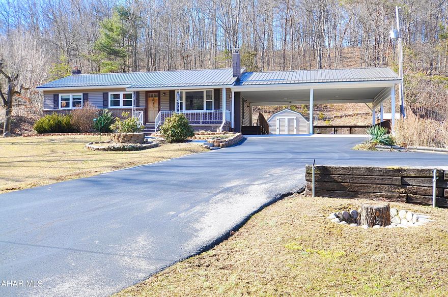 Wow! Wonderful ranch style home on the hill. Lots of great features including being located on a quiet road in Walker Township, Huntingdon County. Geo Thermal heat provides lots of warm heat at a fraction of normal electric heating cost (Valley Rural Co Op Electric Company provides electric, not Penelec). Additional 3/4 bathroom in basement, on site water for watering the plants, public water and sewer, huge driveway with attached 2 car carport, and lots more. Don't wait to see this it will not last. Square footage and room sizes estimated by listing agent. Buyer and Buyer Agent to confirm. Taxes estimated to be confirmed by Buyer and Buyer Agent.