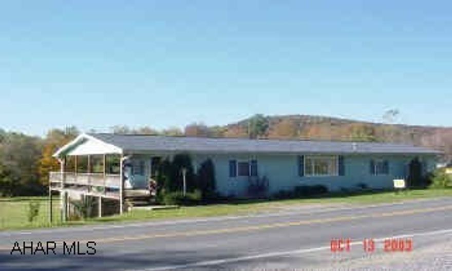 "The possibilites are endless" - 2.29 Acres - Bellwood Schools - 3Bd/2bath Raised Ranch w/above ground swiming pool. Newer windows, siding, and roof. Partially finished basement has gas fire place and 2nd bath has Jacuzzi tub. 20'x40' 3 car garage with 10 ft. walls. Level ground with additional sewer taps. Survey available.