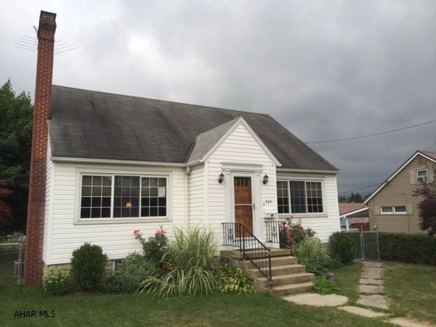 Location, location, location!  2 bedroom, 1 bath cape cod style home located in the desirable Garden Heights neighborhood of Altoona.  Pleasant Valley Elementary School/AASD.  Hardwood floors, fireplace, updated bathroom, new stainless steel appliances, large second bedroom with walk in closet, fenced yard on a double lot.  Detached 11/2 car garage.  Vegetable garden.  New two tier deck.  Private outside entrance leading into the basement.  Washer and dryer included.  Cordless window blinds stay, island negotiable.  Off street parking.  1 year Home Warranty included