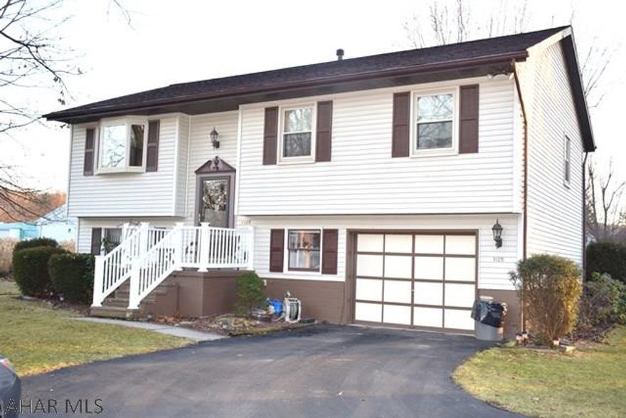 You will love the quiet setting for this beautiful vinyl sided bi-level not far from the park.   3 BR, 2.5 bath in move-in condition.  Large lot with picnic area, carport.   12 X 19 rear deck.   Central AC.  Located at the end of a dead end street.  No traffic!!