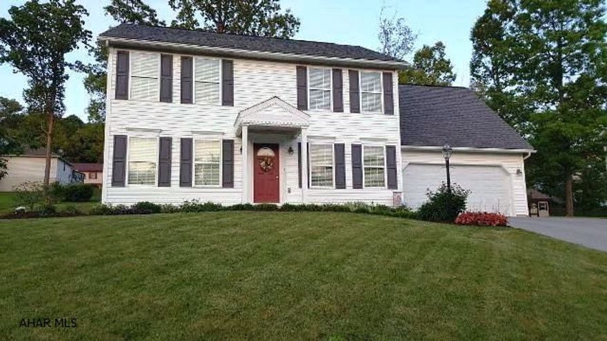 Better than new! Owners have upgraded this spacious, 4BR, 2.5BA, 2 story. The upgrades include cherry cabinetry, pocket doors, crown molding, covered rear patio, added storage and finished 2 car garage. Large open, unfinished basement could be more living area. The low utility bills are the added bonus.