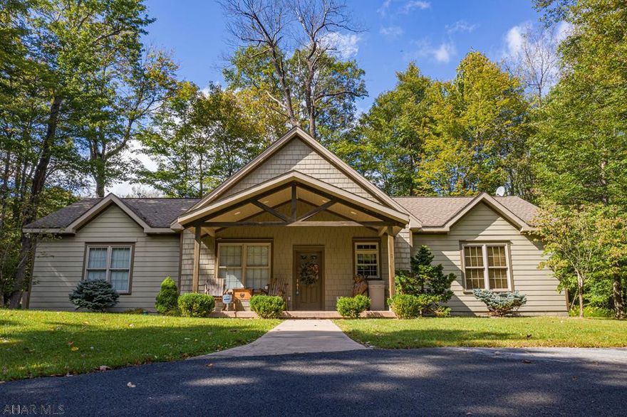 Partial Seller financing - could be no money down .  Luxury at Blue Knob All Season Resort! This custom built 3 bedroom, 2 1/2 bath home by McCloskey builders has it all! Step inside the front door and you're greeted with soaring vaulted ceilings and an open floor plan. A gorgeous stacked stone fireplace is the focal point of the living area. It's surrounded by a wall of windows that brings light and nature into the space. The kitchen is well appointed with stainless steel appliances, granite counter tops, and an island for additional counter space. It opens into the dining and living area. Spacious Master Bedroom with a large closet and a Master Bath with jetted a tub, tiled shower and double vanity. 2 more bedrooms share a bath. This is a getaway like no other! 3D tour on the website!