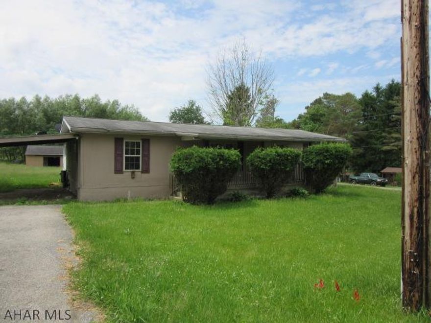 371 Veterans Street, Smithmill- large 0.55 acre lot, flat, barn/outbuilding, one story with full basement, 3 bedrooms, 2 baths