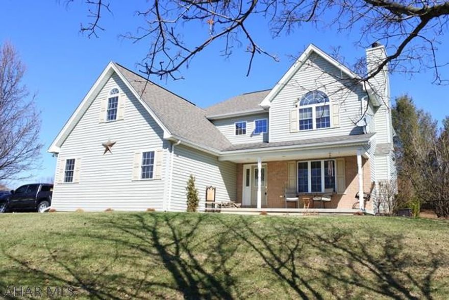 Very well maintained 2 story...quiet location.  New Black Stainless Stove and Ref....new Heat Pump..radon system already installed!  2 Story Foyer leads to the Great Room which features a wood burning FP, recessed lights and beautiful built-in bookcase.  Huge kitchen, center island, TONS of storage...eat-in area PLUS a dining room....doors open to a deck (which will be stained when weather permits).  3 spacious bedrooms...owner's area boast a jetted tub, separate shower, his and hers closets and a home office or sitting area.  Great mechanics. Nothing to do but move right in!