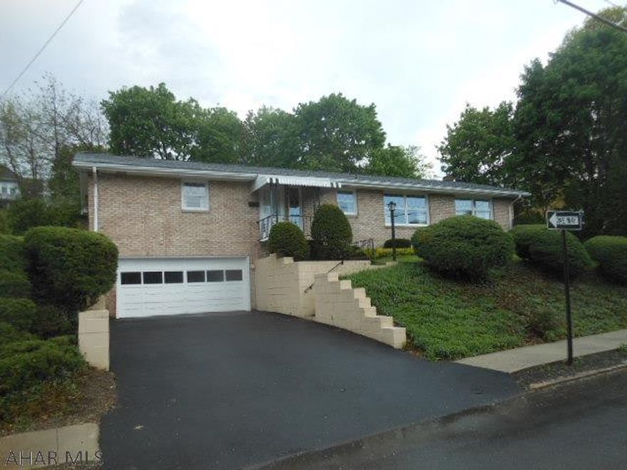 Motivated Seller, bring offers! Well built two bedroom ranch home located one block from Hollidaysburg Area Junior High School. Interior needs updated. Enclosed sun room, bonus room could be added to basement.